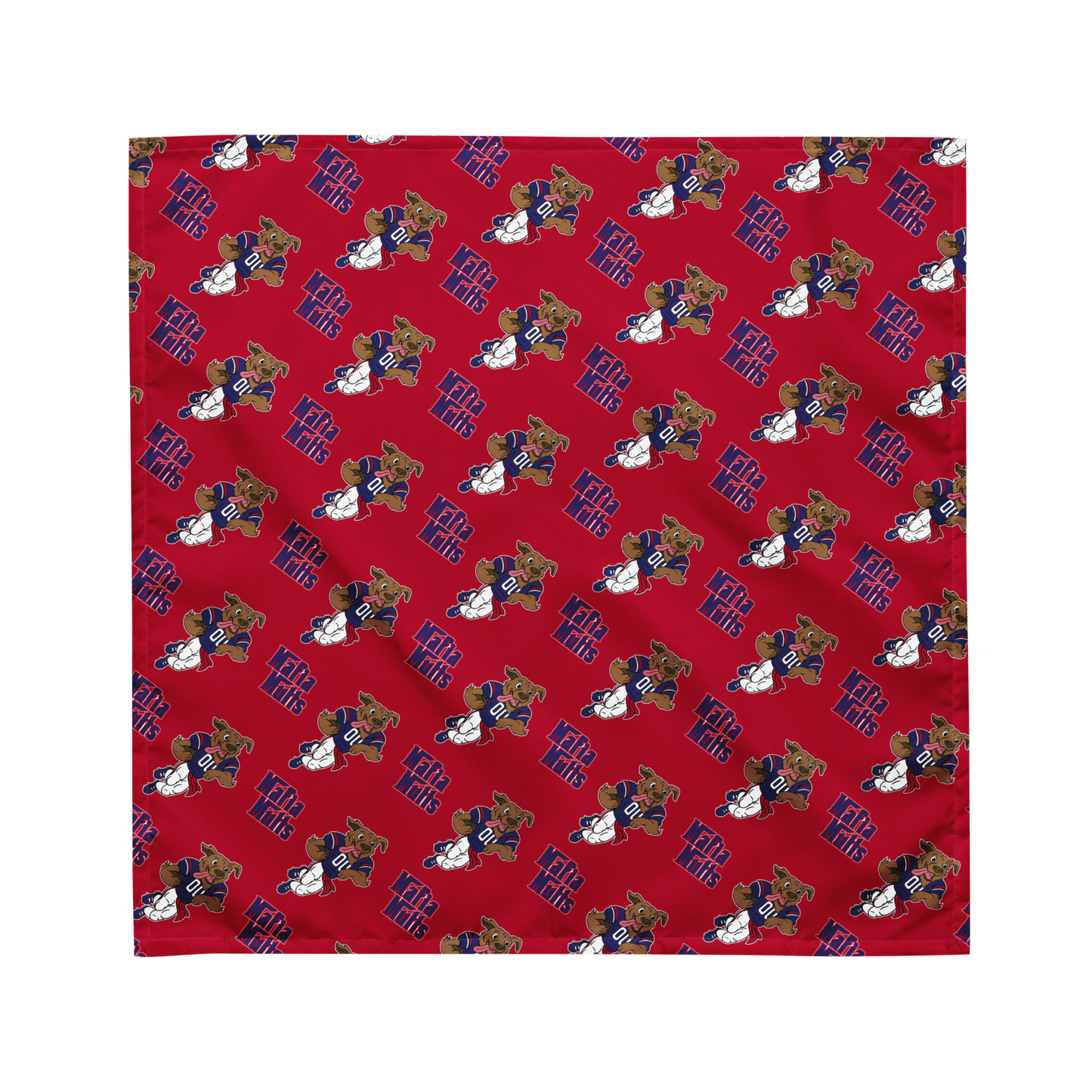 "Mafia Mutts" 2023 All-over Print Bandana: Red