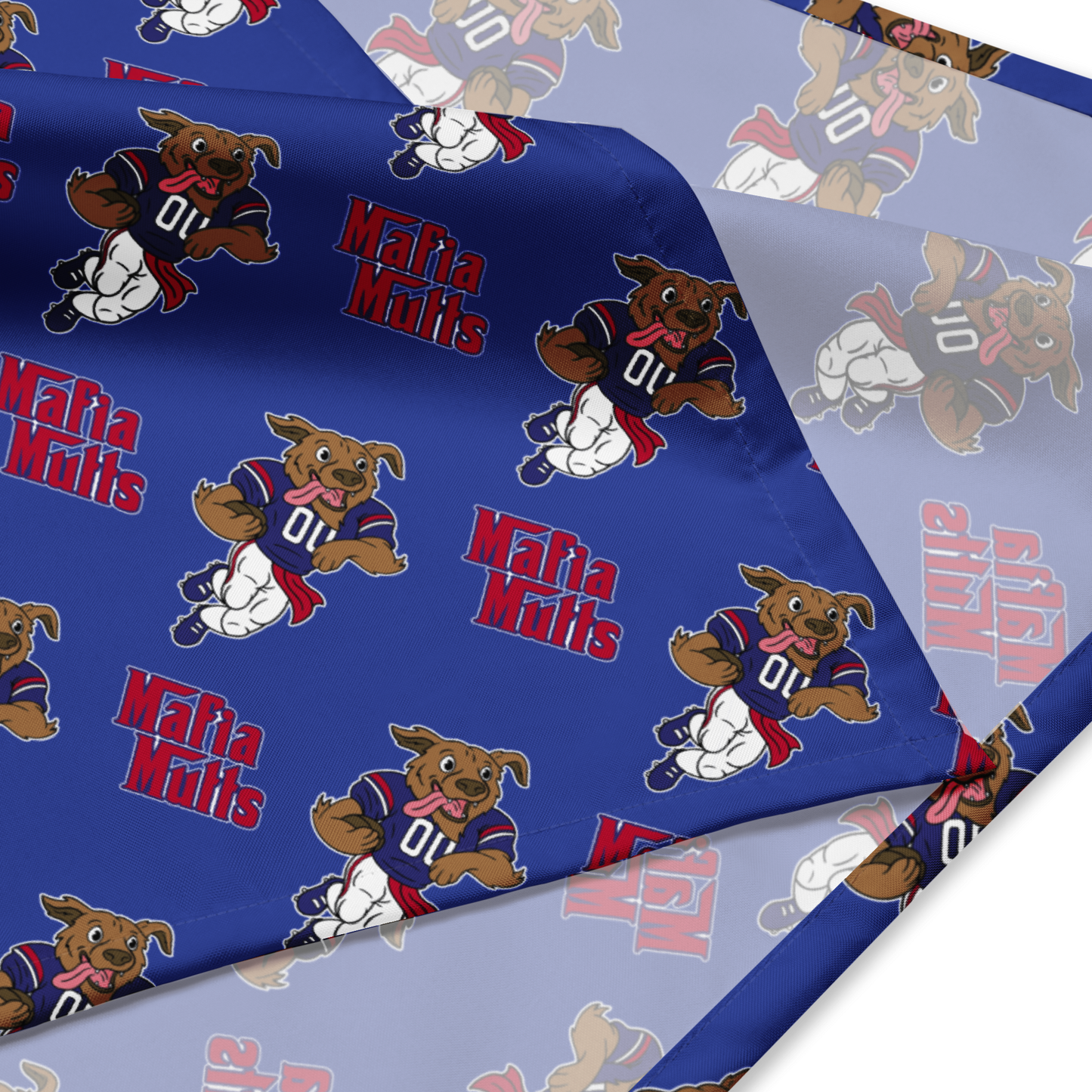 "Mafia Mutts" 2023 All-over Print Bandana: Royal