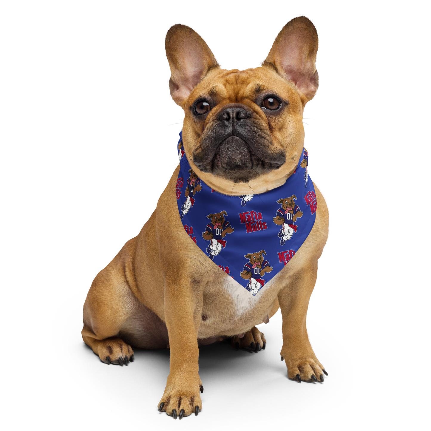 "Mafia Mutts" 2023 All-over Print Bandana: Royal