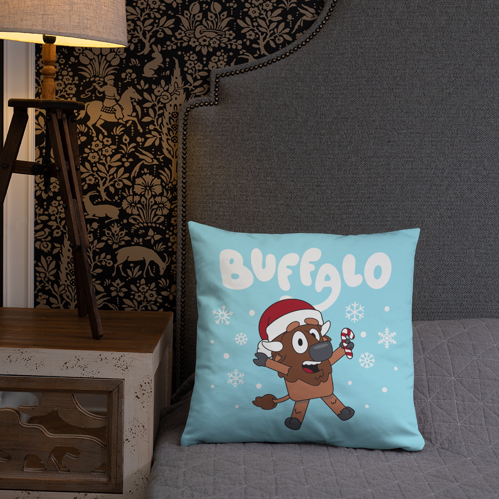 "Buffaloey Holiday Edition" Pillow