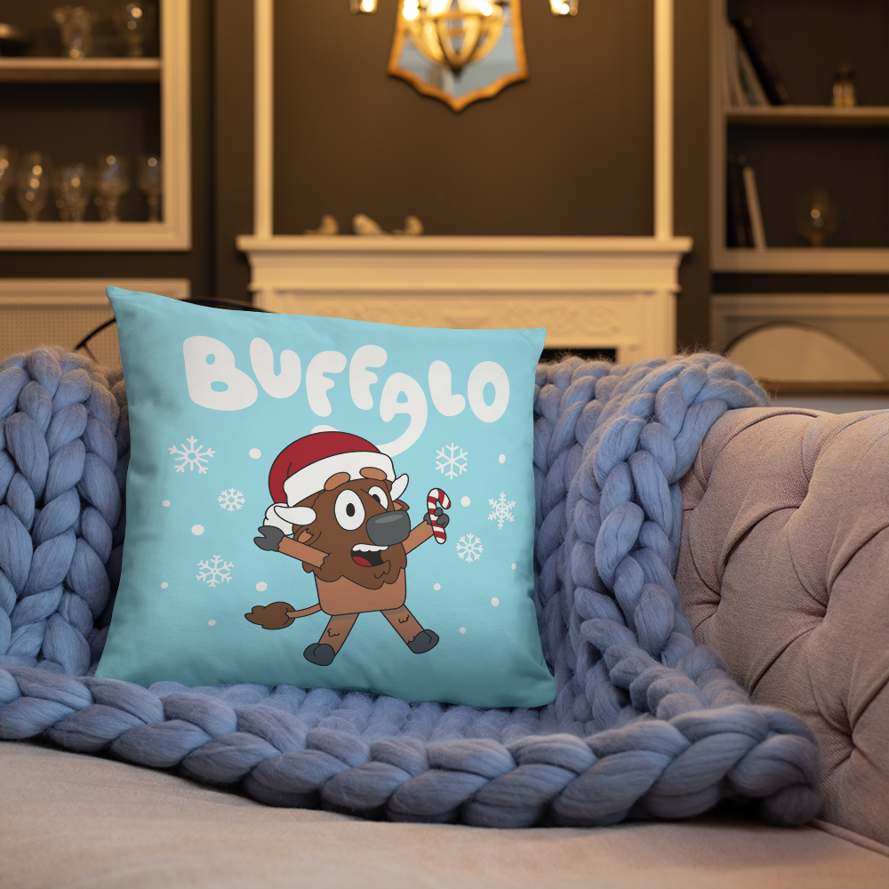 "Buffaloey Holiday Edition" Pillow