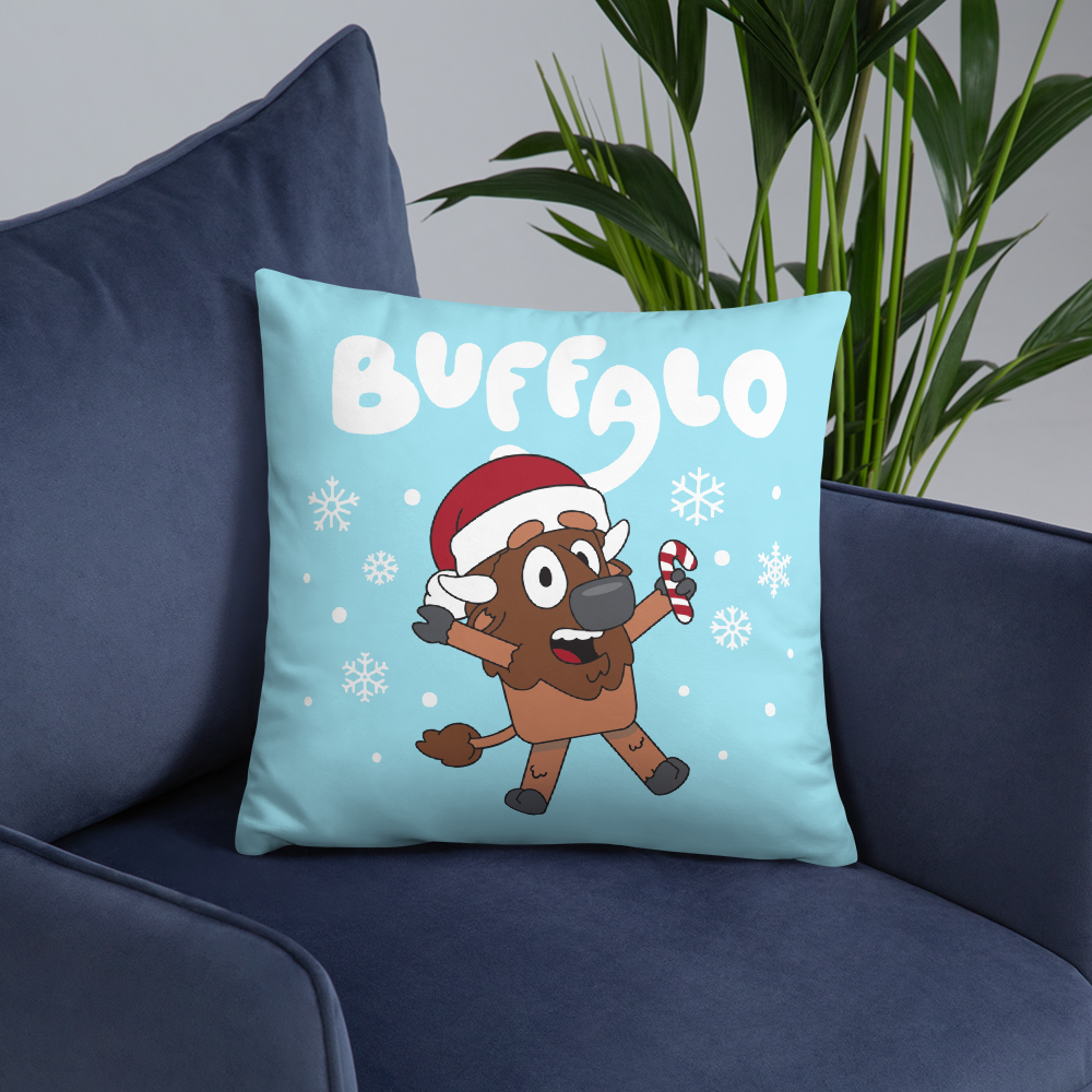 "Buffaloey Holiday Edition" Pillow