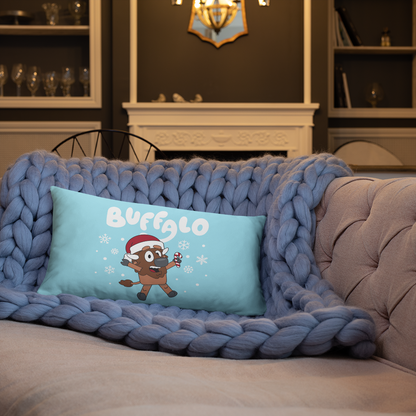 "Buffaloey Holiday Edition" Pillow