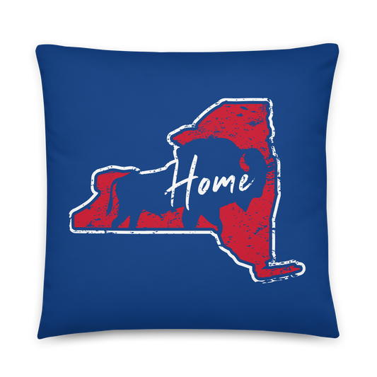 Comeback: "Home" (Red) Pillow 22x22 back
