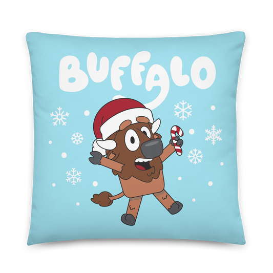 "Buffaloey Holiday Edition" Pillow