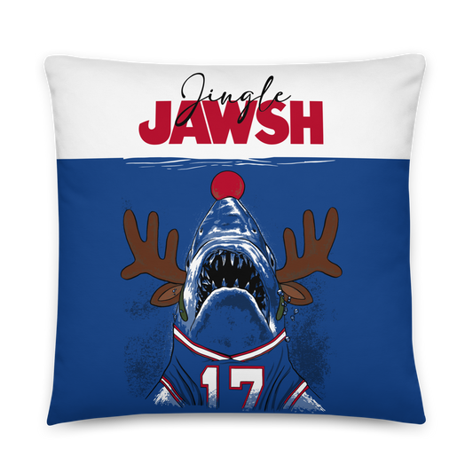 "Jingle JAWSH" Throw Pillow