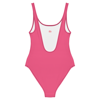 Summer 2024 Collection: "The City With Three Seasons" Pink One-Piece Swimsuit