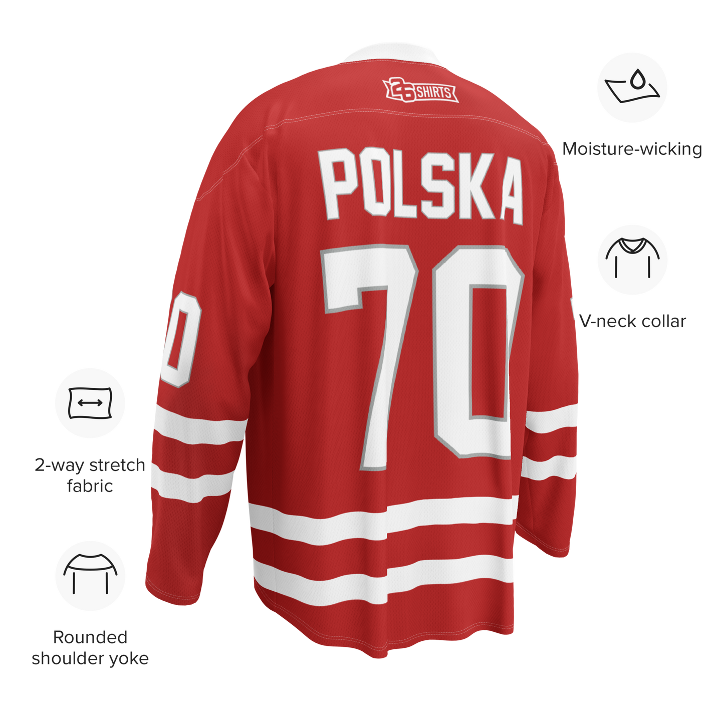 "Polska Bottle Cap" Sublimated Fan Jersey