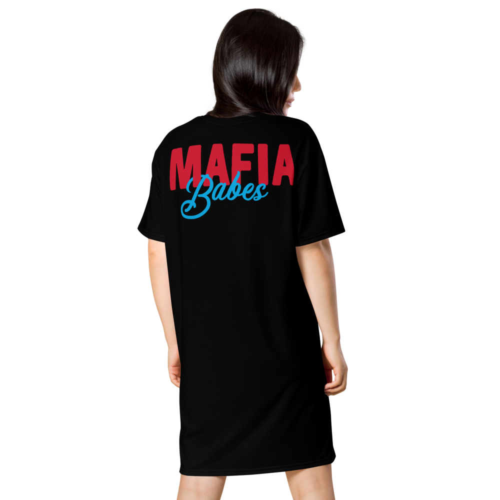 MAFIA Babes Logo T-Shirt Dress: Black