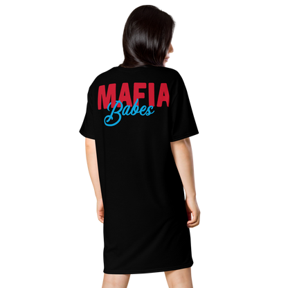 MAFIA Babes Logo T-Shirt Dress: Black