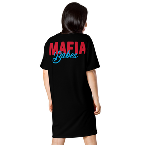 MAFIA Babes Logo T Shirt Dress: Black