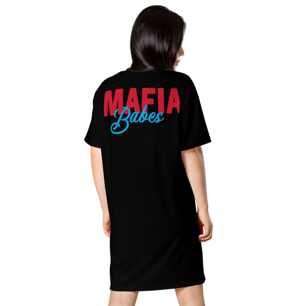MAFIA Babes Logo T-Shirt Dress: Black 5XL