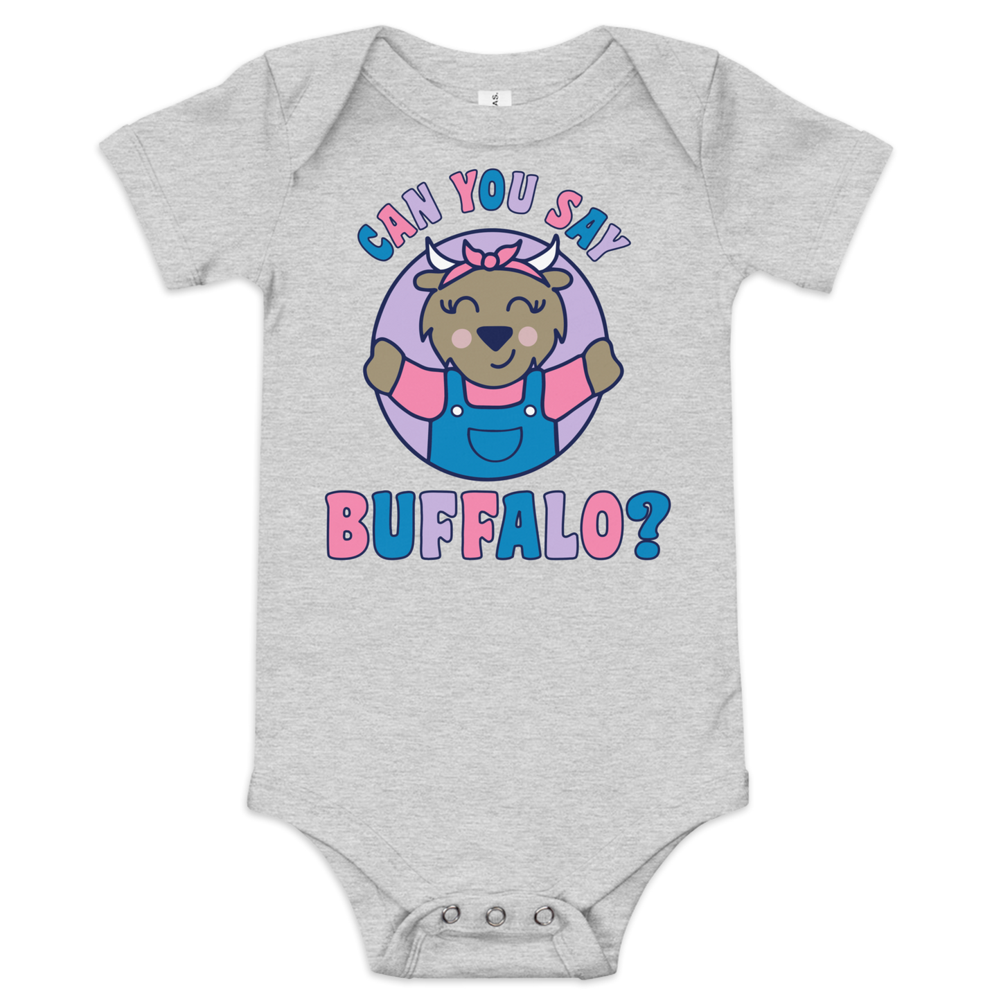 "Ms. Buffalo" baby onesie