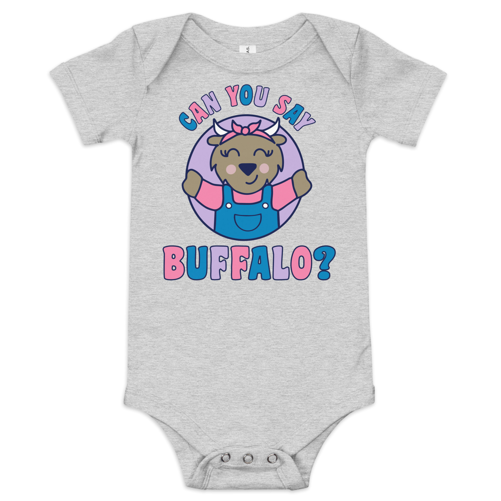 "Ms. Buffalo" baby onesie