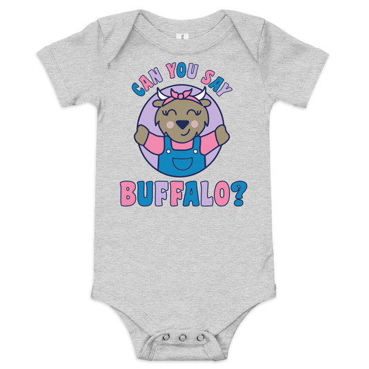 "Ms. Buffalo" baby onesie