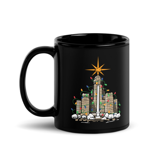 "Deck the City Hall" Ceramic Glossy Mug