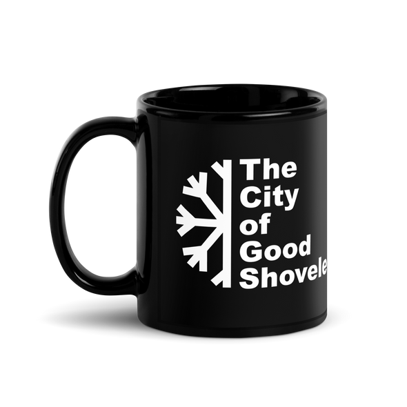 Exclusive Drinkware: "The City of Good Shovelers" Ceramic Glossy Mug