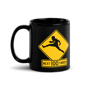 Exclusive Drinkware: "Quarterback Crossing" Ceramic Glossy Mug