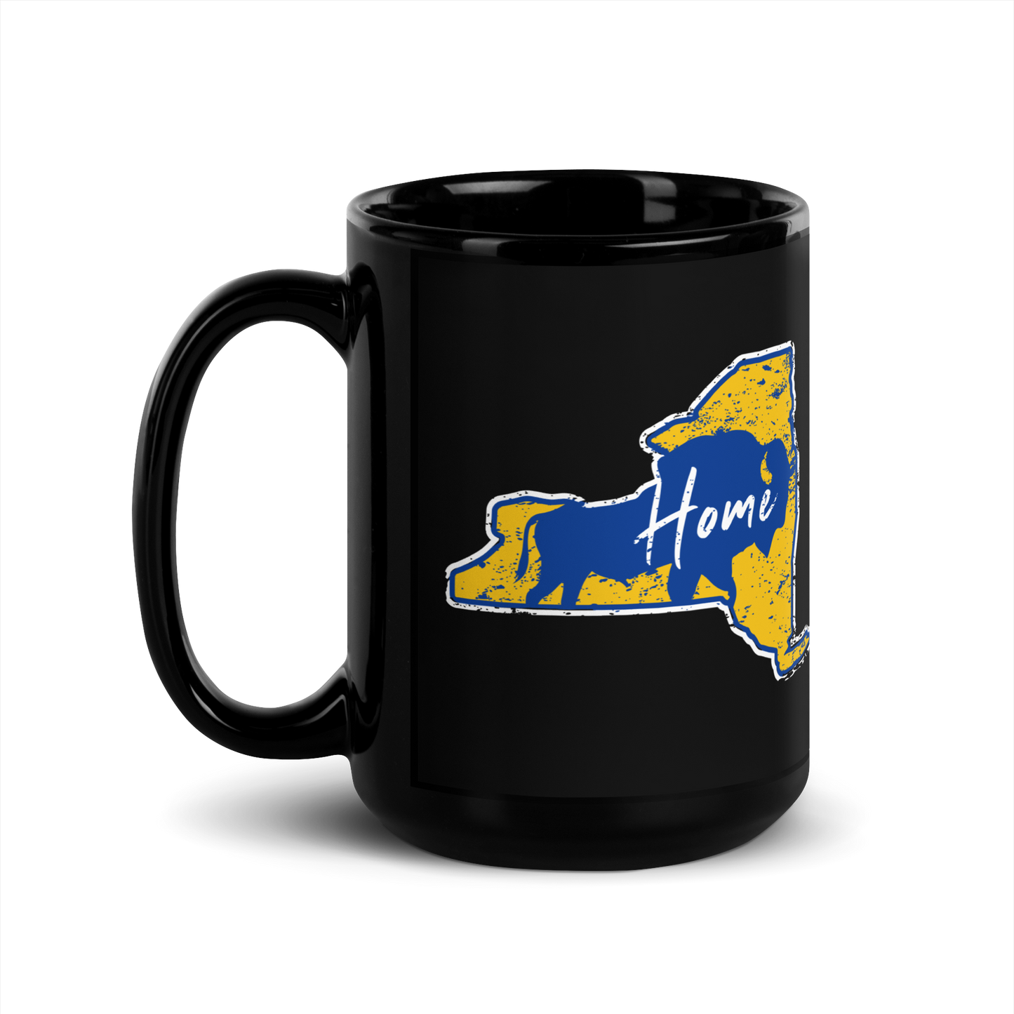 Comeback: "Home" (Yellow) Ceramic Glossy Mug 15oz