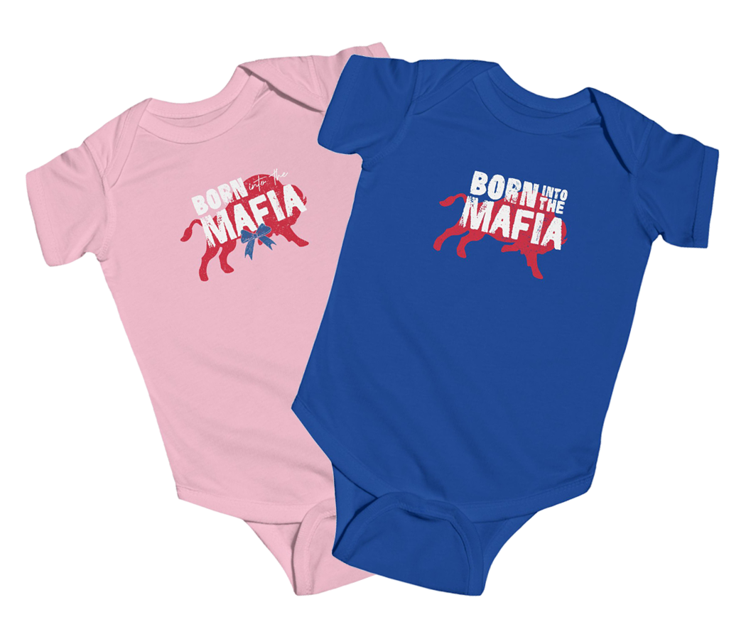 MAFIA Gear: "Born into the Mafia" Baby Onesie