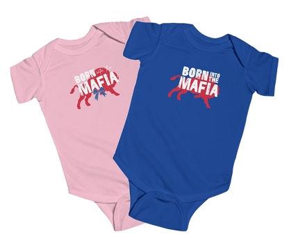 MAFIA Gear: "Born into the Mafia" Baby Onesie