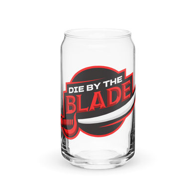 Die By the Blade: Can-Shaped Glass (Red and Black)