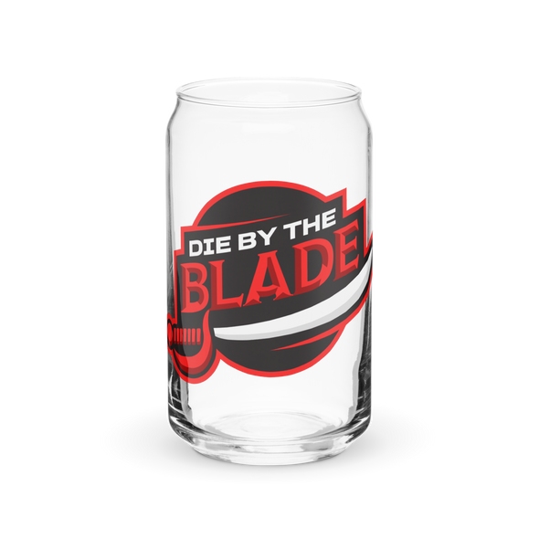 Die By the Blade: Can-Shaped Glass (Red and Black)