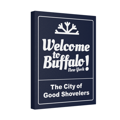 "The City of Good Shovelers" Canvas Gallery Wrap