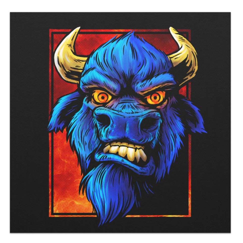 "Comic Buffalo" Magnet