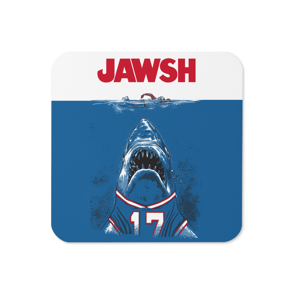 "JAWSH" Cork-back Coaster