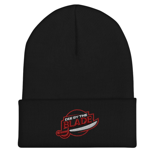 Die By the Blade: Cuff Beanie (Red and Black)