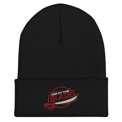 Die By the Blade: Cuff Beanie (Red and Black)