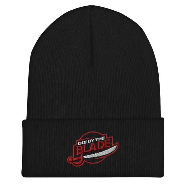 Die By the Blade: Cuff Beanie (Red and Black)