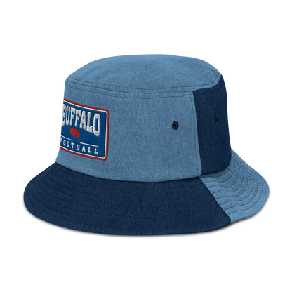 Summer 2024 Collection: "Buffalo Football" Denim Bucket Hat