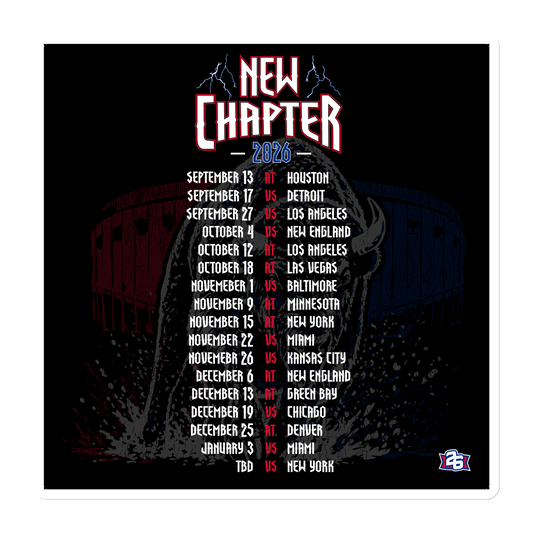 "New Chapter" 2026 Season Schedule Magnet