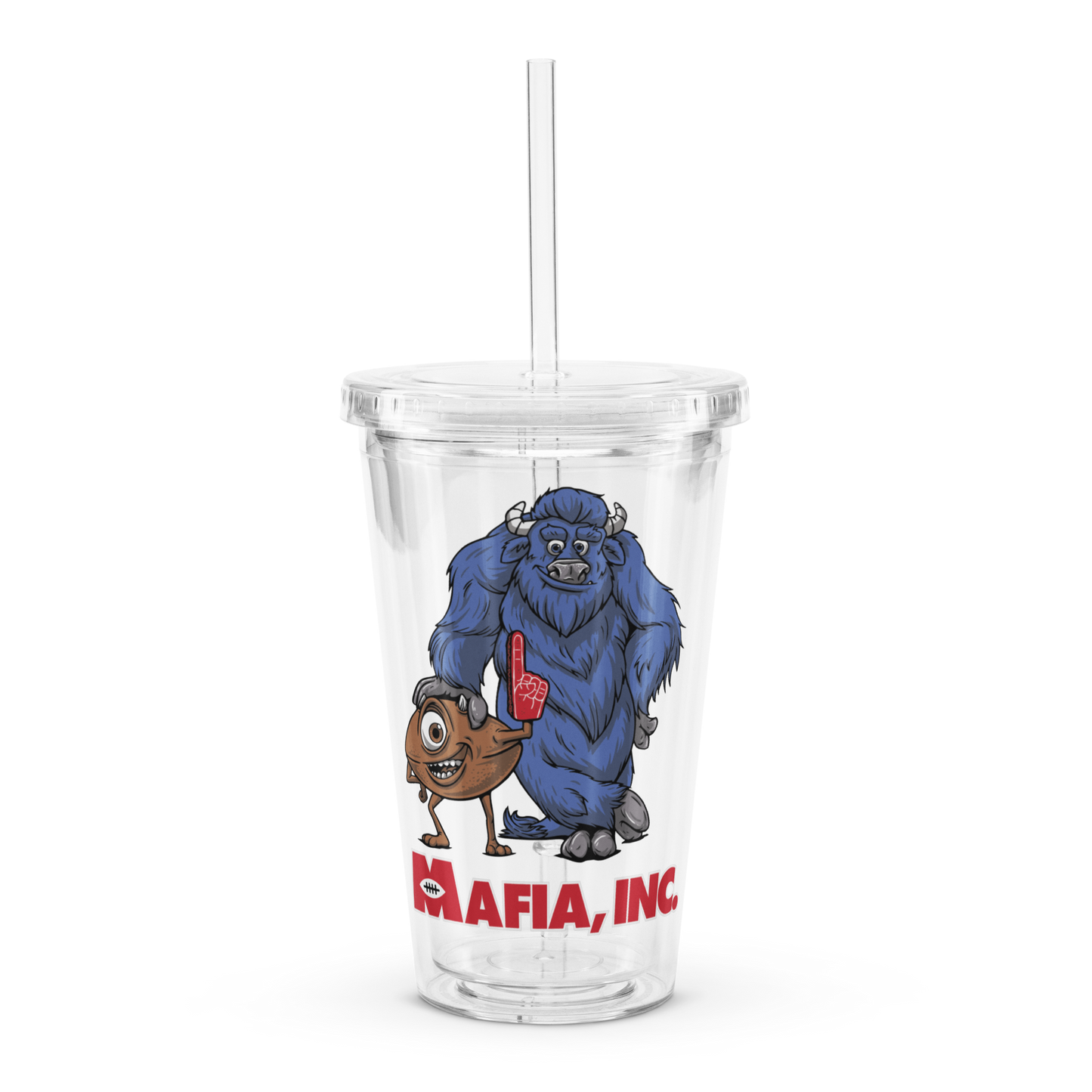 Front, 16 oz. (clear acrylic plastic)