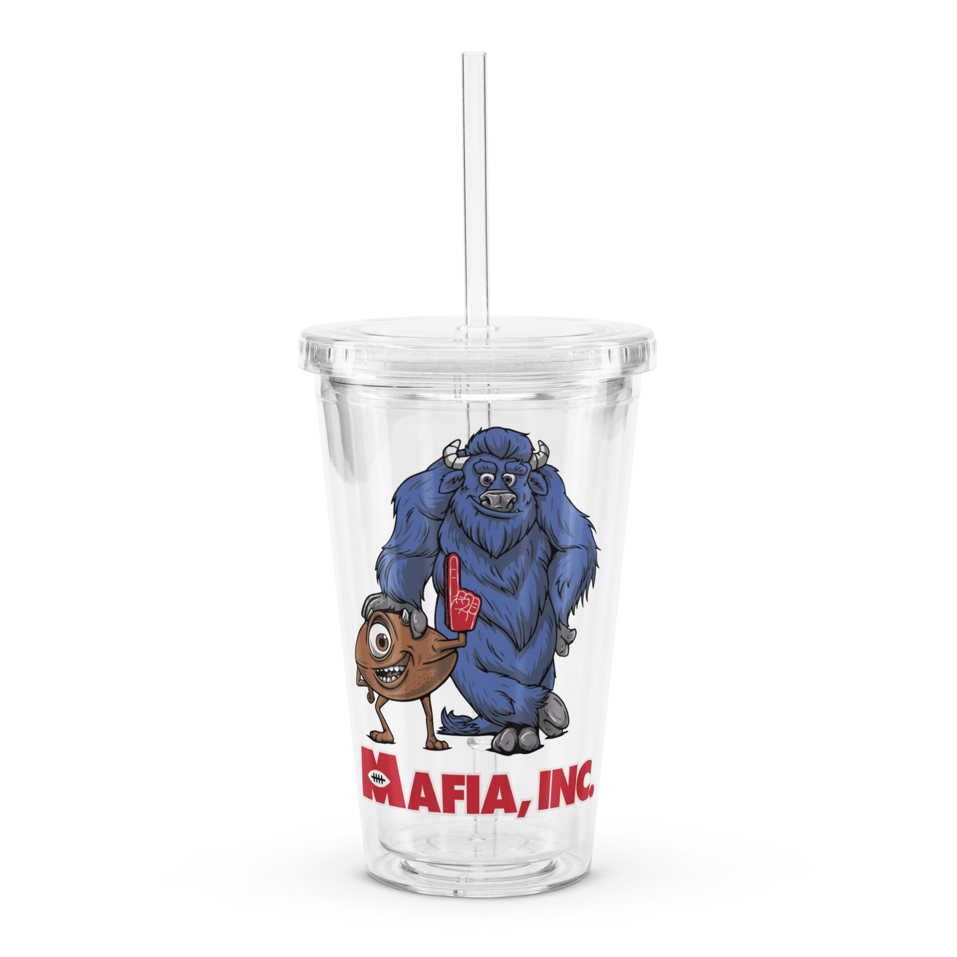 Front, 16 oz. (clear acrylic plastic)