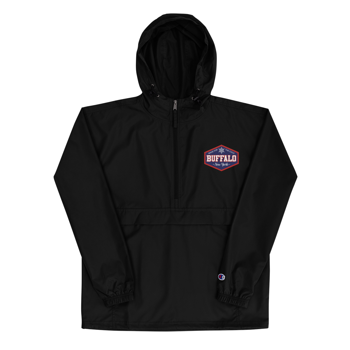 "Made for the Cold" Embroidered Champion Packable Jacket