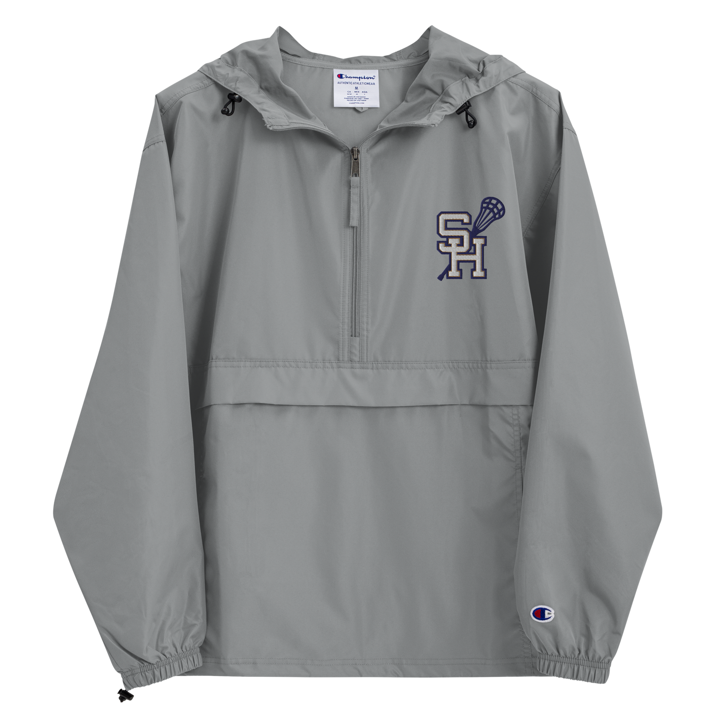 Sweet Home Lacrosse Embroidered Champion Packable Jacket (Gray)