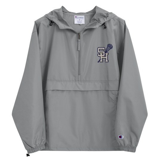 Sweet Home Lacrosse Embroidered Champion Packable Jacket (Gray)