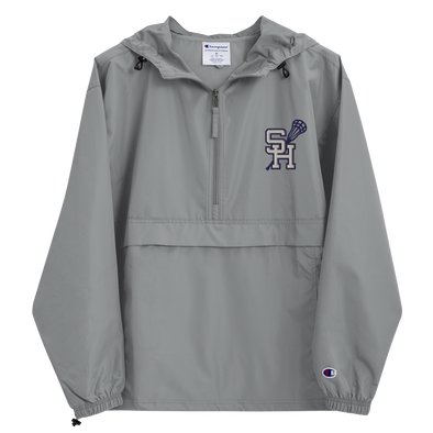 Sweet Home Lacrosse Embroidered Champion Packable Jacket (Gray)
