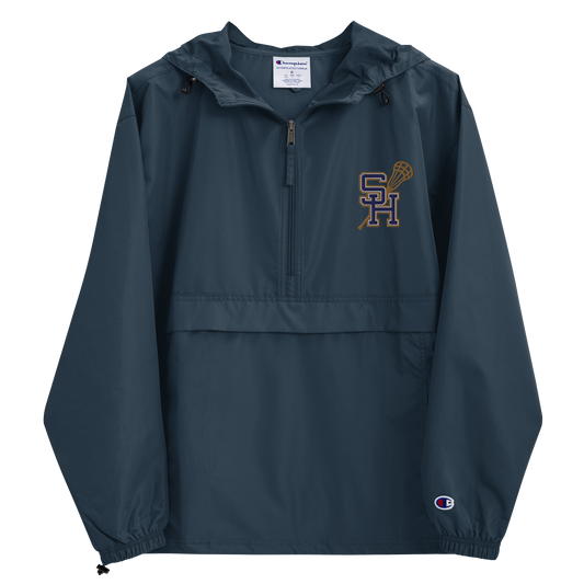 Sweet Home Lacrosse Embroidered Champion Packable Jacket (Navy)