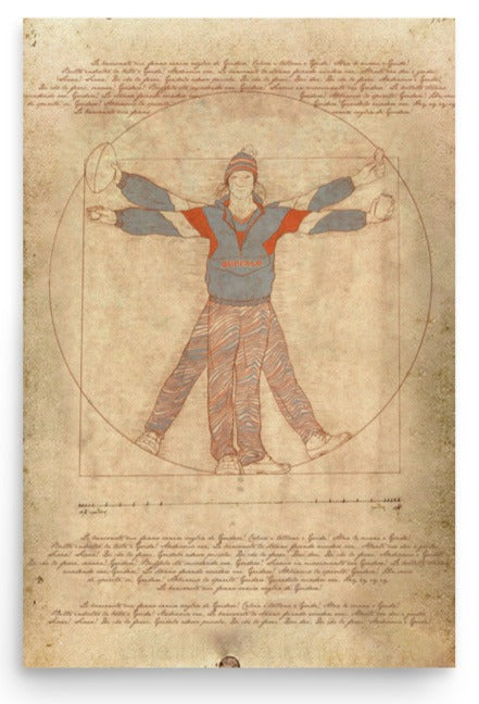 "Vitruvian Fan" (12" x 18" poster)