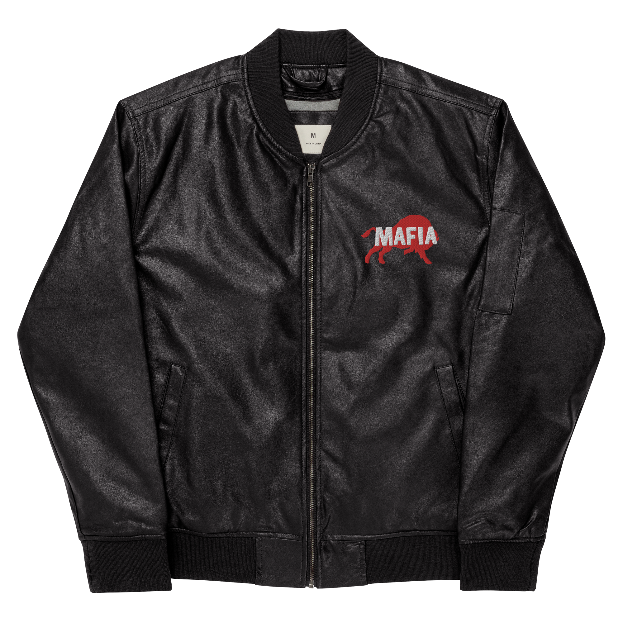 Merry Days of Mafia 2023: MAFIA 2018 Faux Leather Bomber Jacket