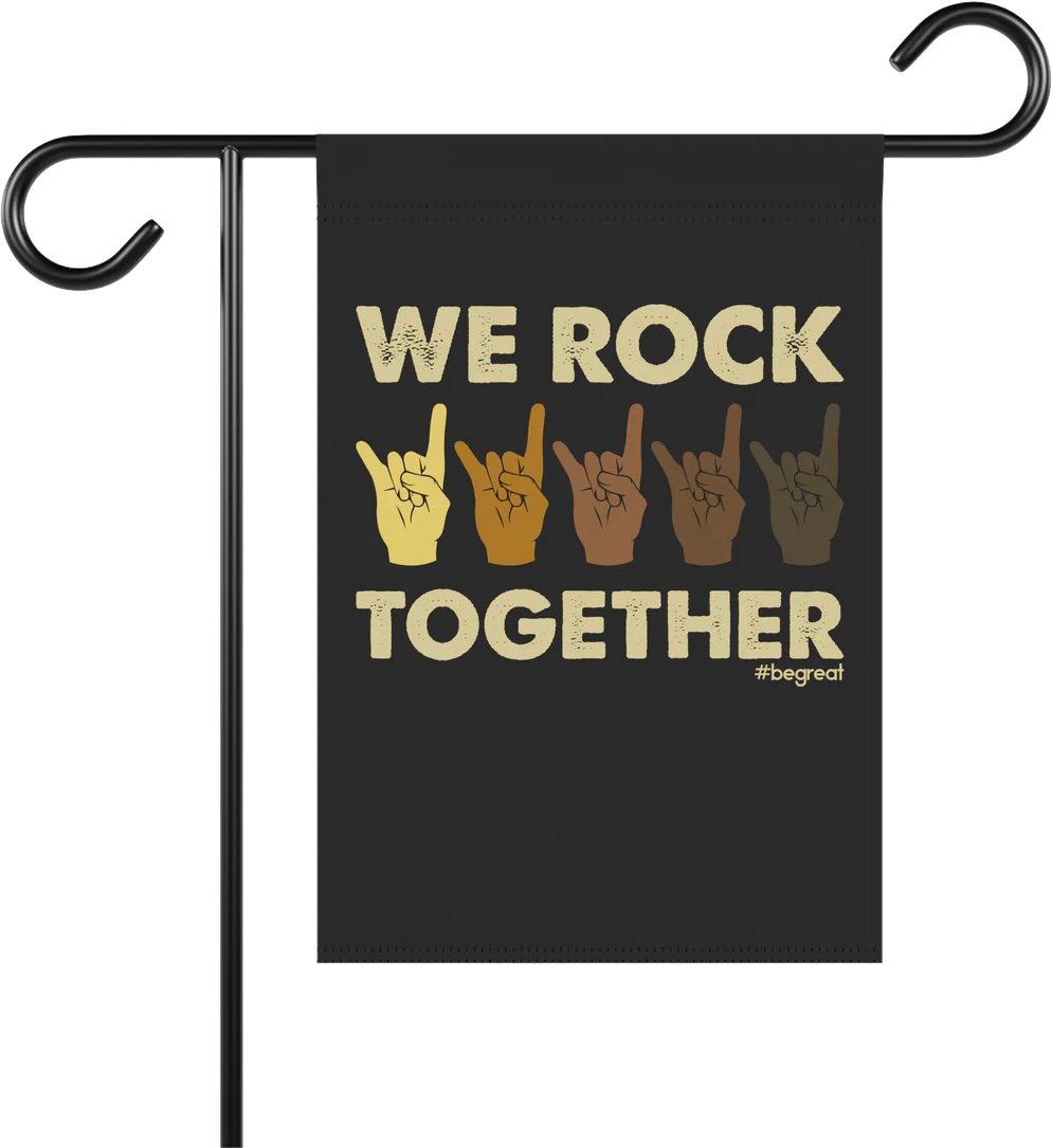 Official Nick Harrison Collection "We Rock Together" Garden Flag & House Banner