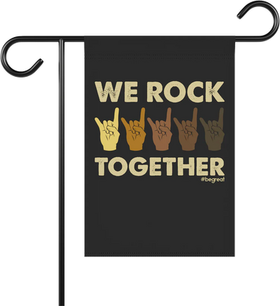 Official Nick Harrison Collection "We Rock Together" Garden Flag & House Banner