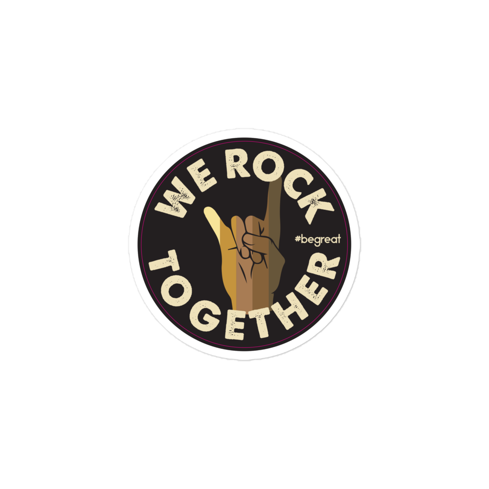 Official Nick Harrison "We Rock Together" Sticker