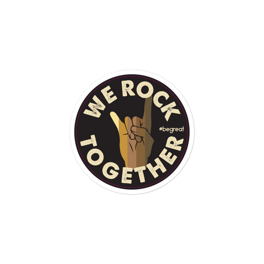 Official Nick Harrison "We Rock Together" Sticker