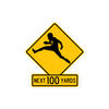 "Quarterback Crossing" Sticker