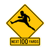 "Quarterback Crossing" Sticker